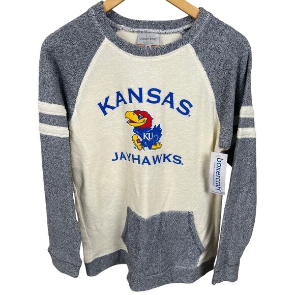 Boxercraft Medium Kansas Jayhawk NWT Warm Pullover Sweater - Picture 1 of 5